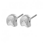 Cymbal ™ Pendientes metálicos DQ - Polykarpos para Matubo Ginko - Plata vieja